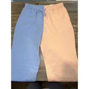 Flirtitude Womens Sweatpants Small Chambray Peach. Drawstring. NWT. 12